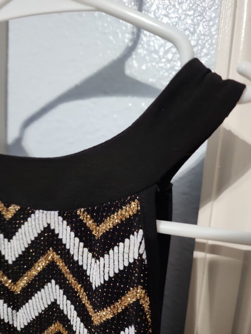 White Gold Chevron Tank